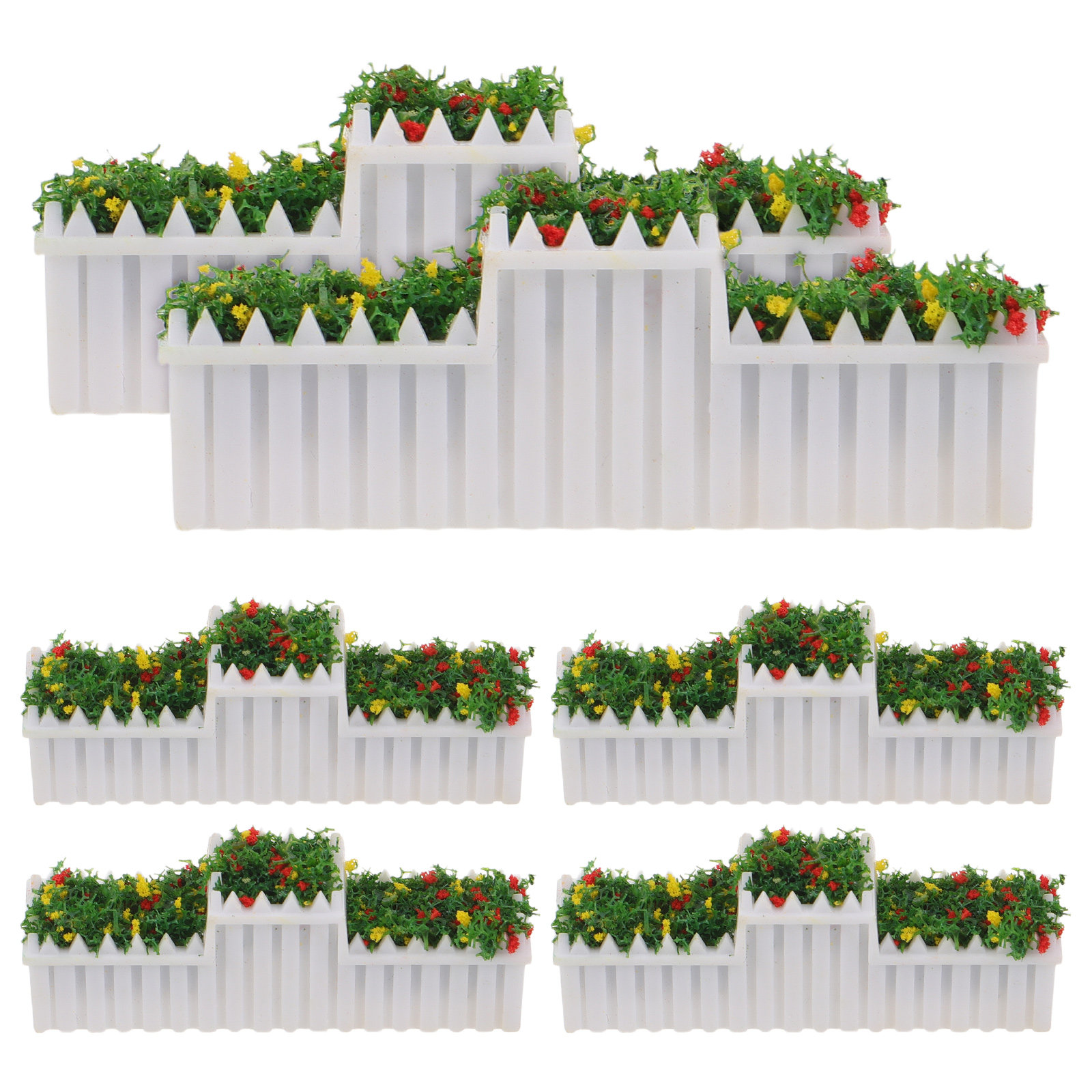 Bonsai Garden For Desk - 6Pcs Miniature Bonsai Plants Models Potted