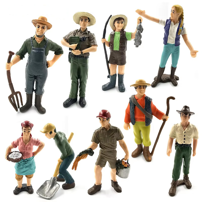 Bonsai Garden Chinese Garden - Farm Staff Worker Farmer Simulation People