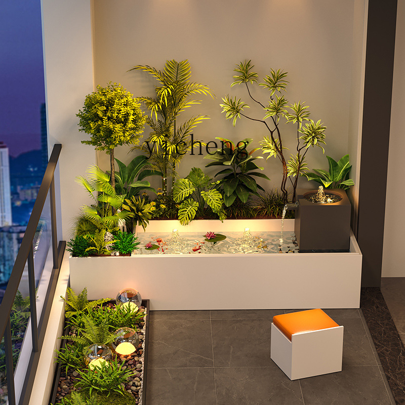 Garden Balcony Flower Box Sitt - Bonsai Garden Chinese Garden review and price