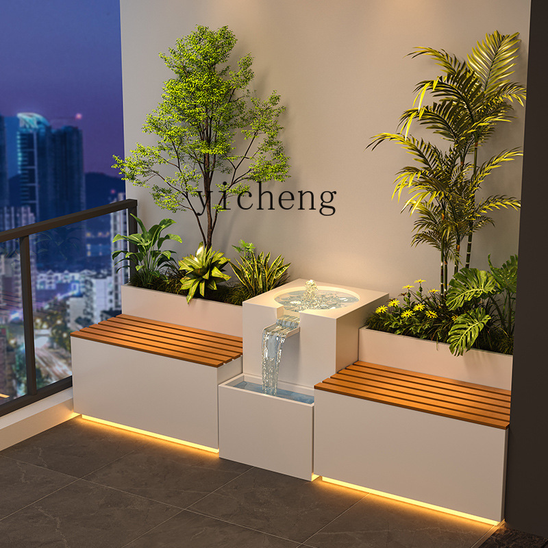 Garden Balcony Flower Box Sitt - Bonsai Garden Chinese Garden review and price