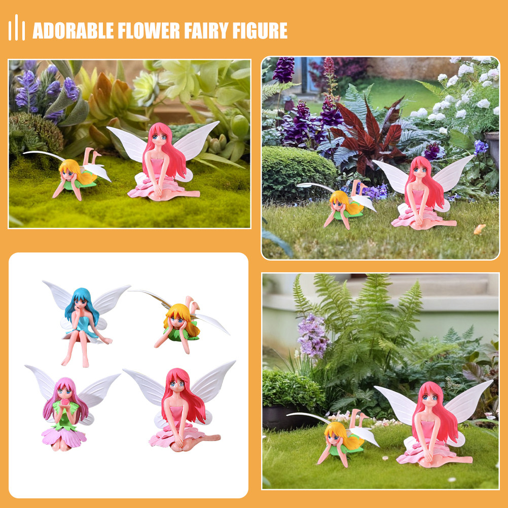 4Pcs Flower Fairy Figures: Fad - Bonsai Garden Set Up review and price