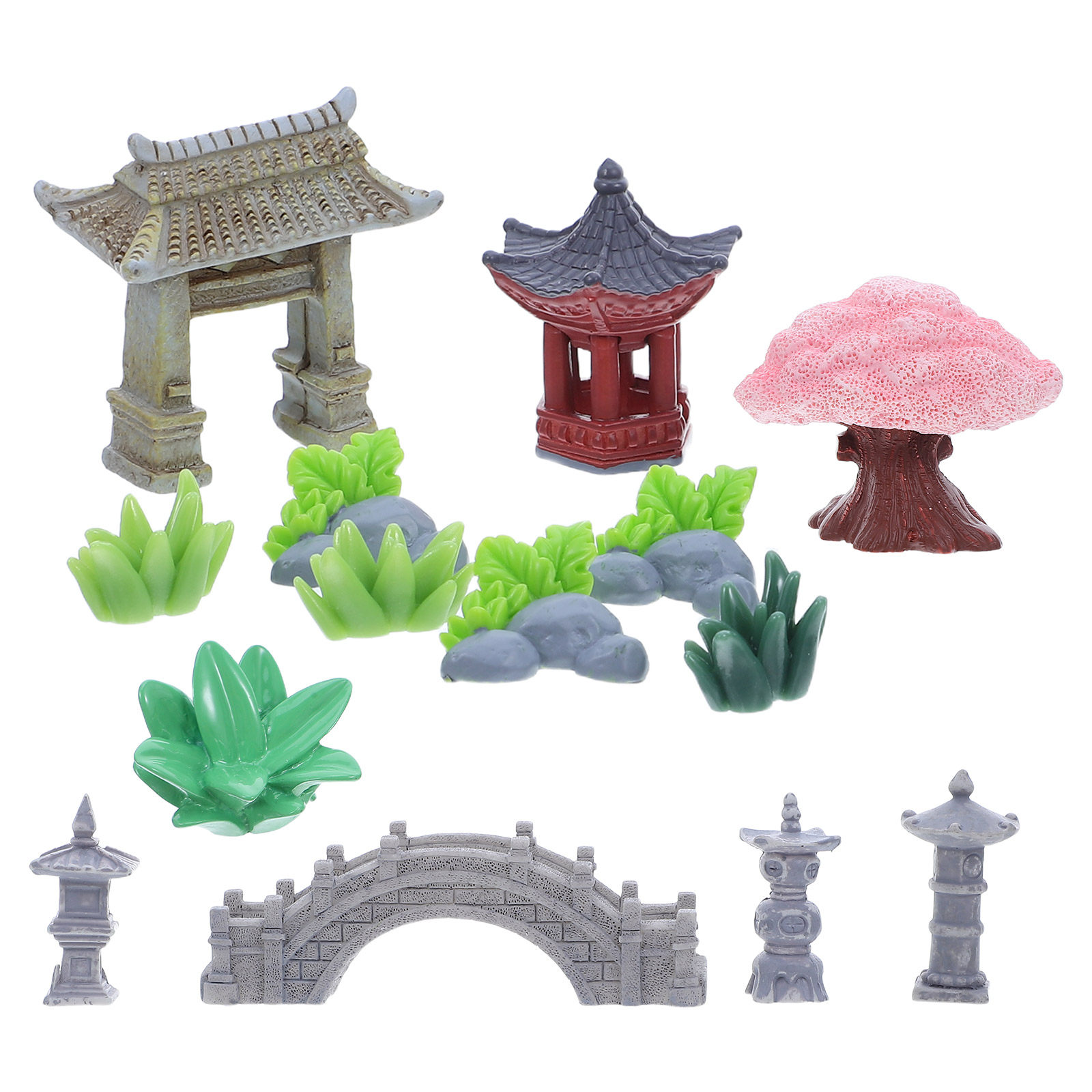 1Set Resin Miniature Landscape - Bonsai Garden For Desk review and price