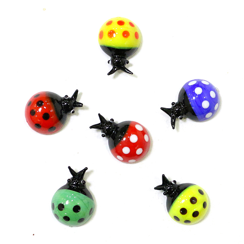 Mini Glass Beetle Ladybug Figu - Bonsai Garden Chinese Garden review and price