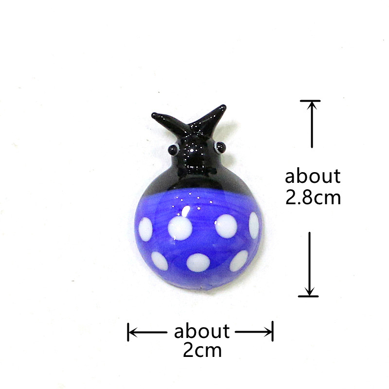 Mini Glass Beetle Ladybug Figu - Bonsai Garden Chinese Garden review and price