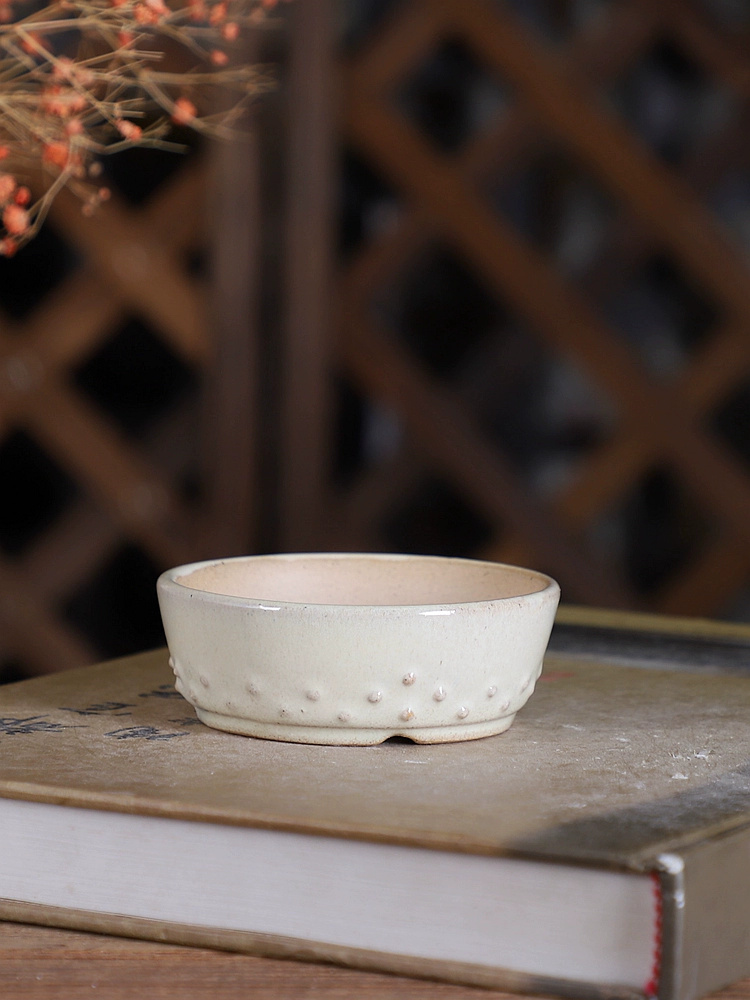Porcelain Round Glazed Bonsai  - Bonsai Garden Chinese Garden review and price