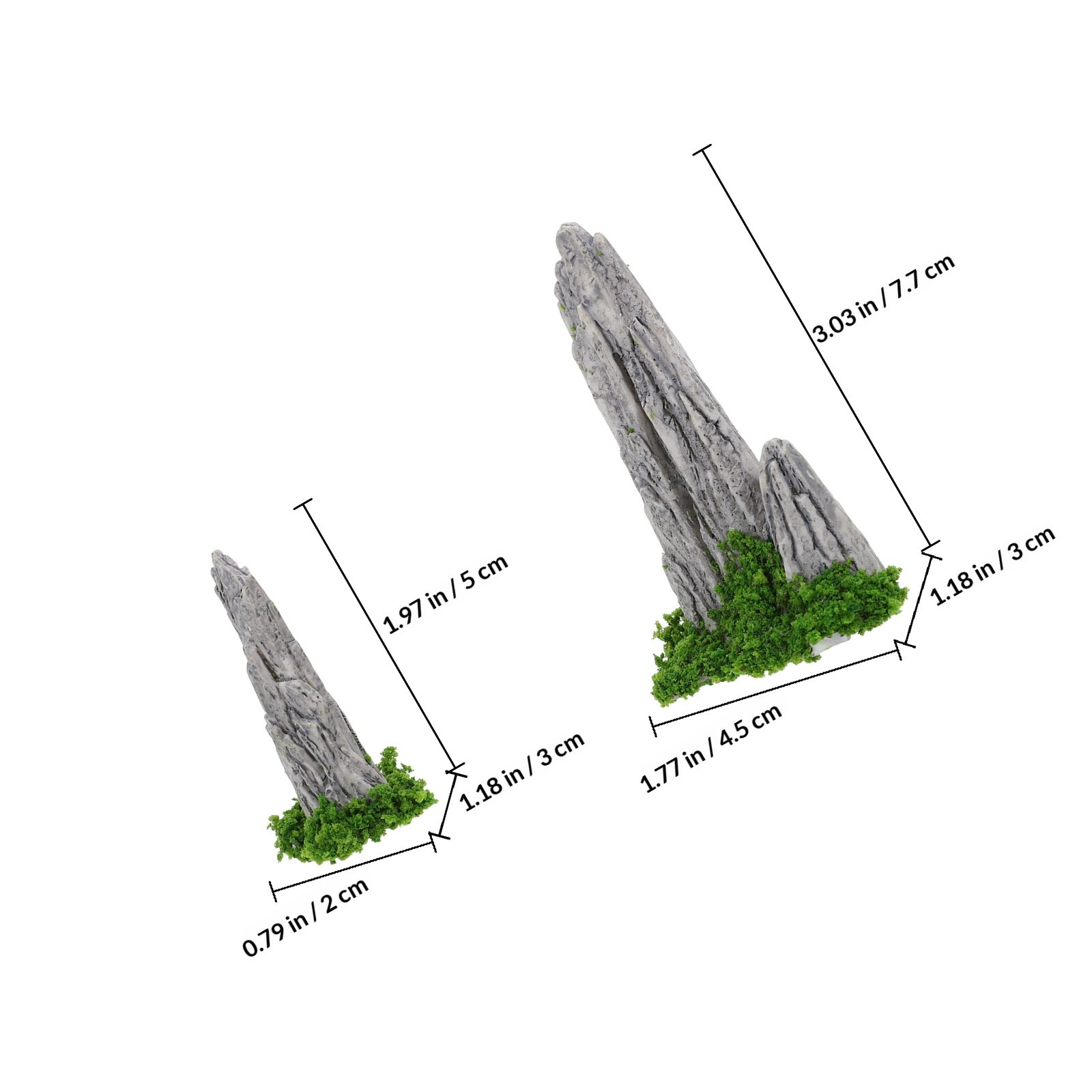 8Pcs Mini Resin Rockery Orname - Bonsai Garden For Desk review and price