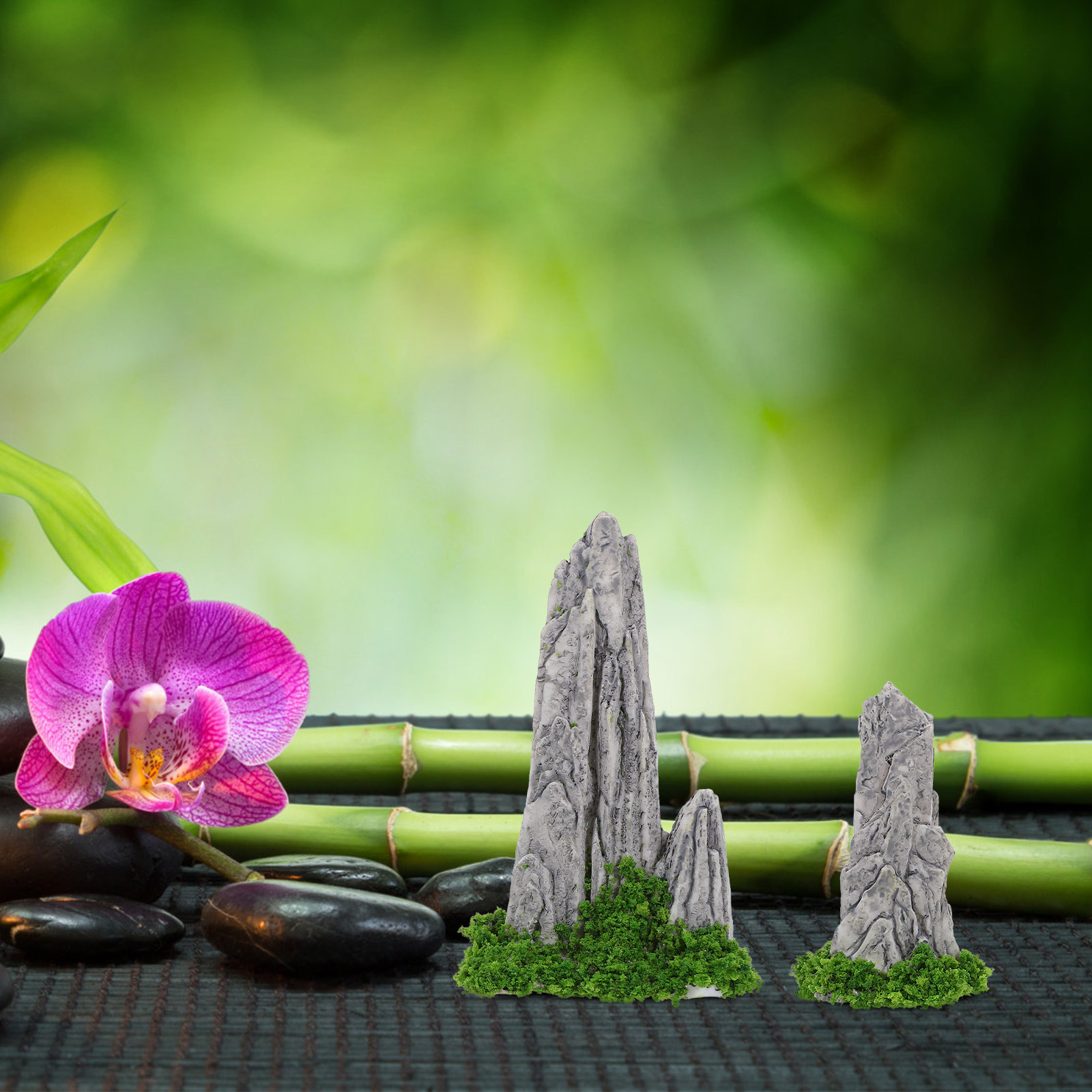 8Pcs Mini Resin Rockery Orname - Bonsai Garden For Desk review and price