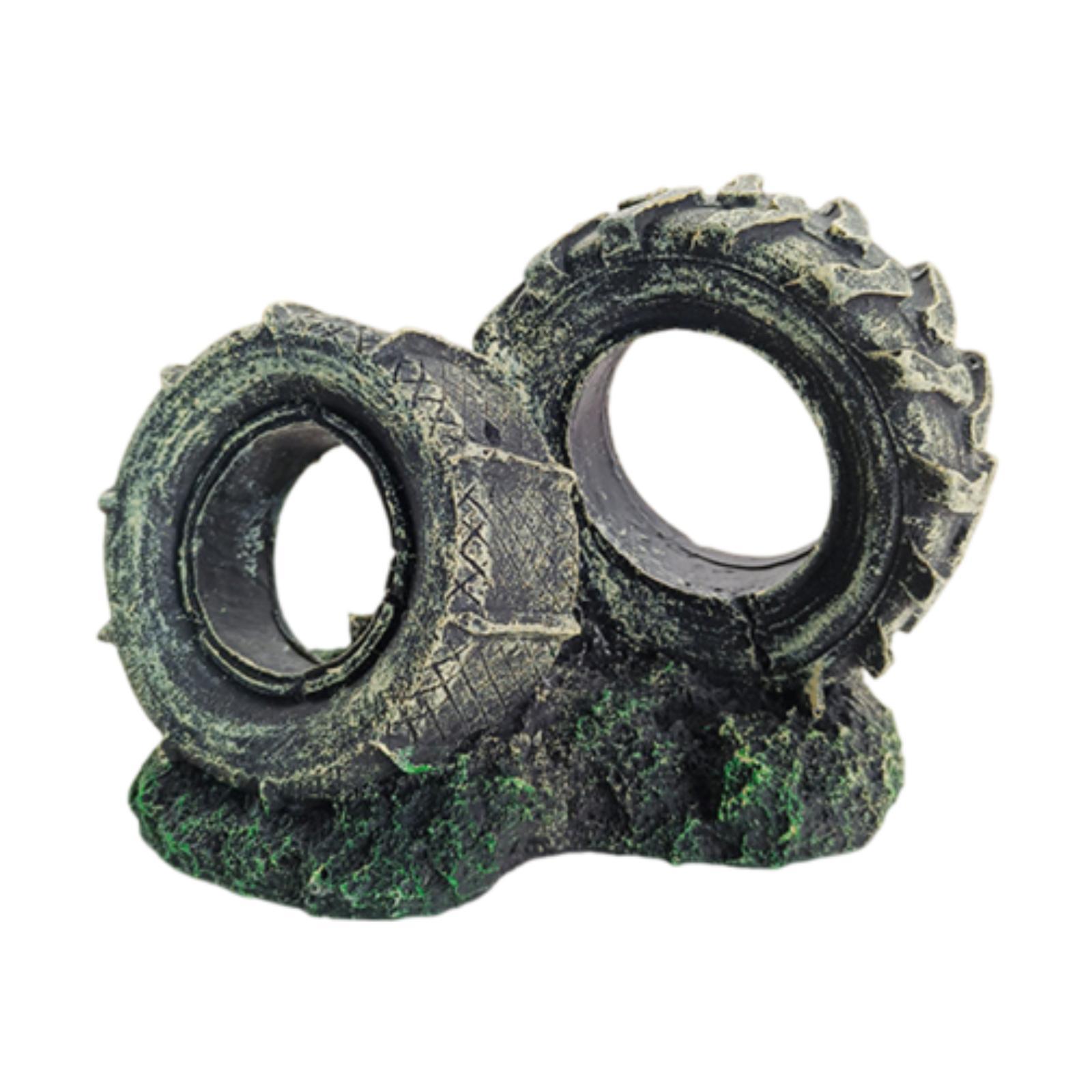 Aquarium Ornament Resin Tyre S - Bonsai Garden Set Up review and price