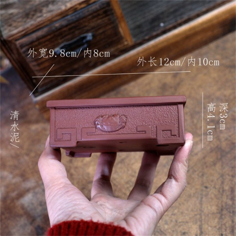 Ceramic Crab‌ Carved Rectangle - Bonsai Garden Chinese Garden review and price