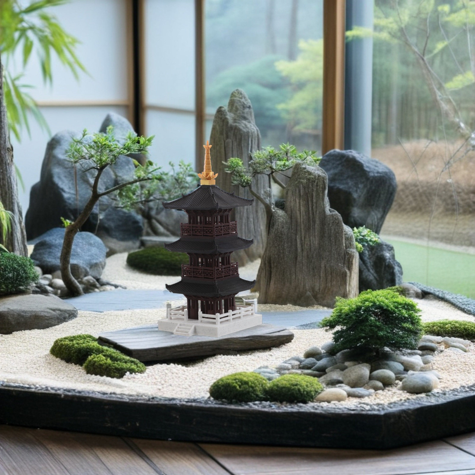 Chinese Pagoda Sculpture Minia - Bonsai Garden Set Up review and price